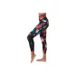 Red Blue Floral Print