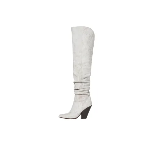 SONORA BOOTS 니 하이 부츠 오프 화이트 여성