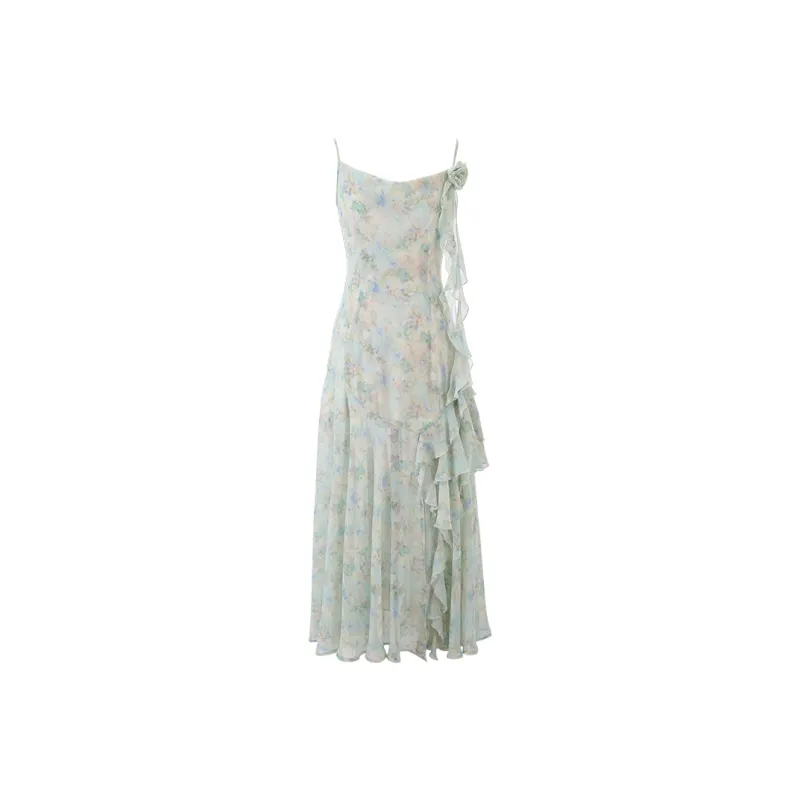 ACAINES Slip Dress Women's Turquoise-0