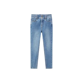 LEDIN Jeans Women's Faded Denim Blue