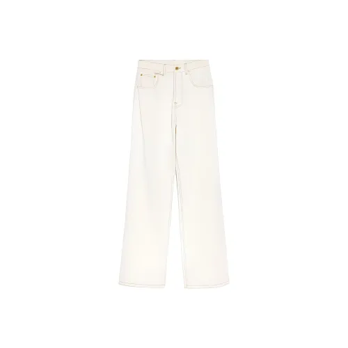 Jacquemus Large Denim Pant 'Off White/Tabac'