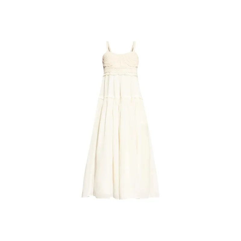 Ulla Johnson Panelled Midi Dress-0