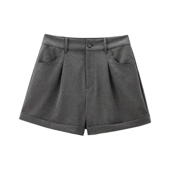 LEDIN Casual Shorts Women's Tin Gray
