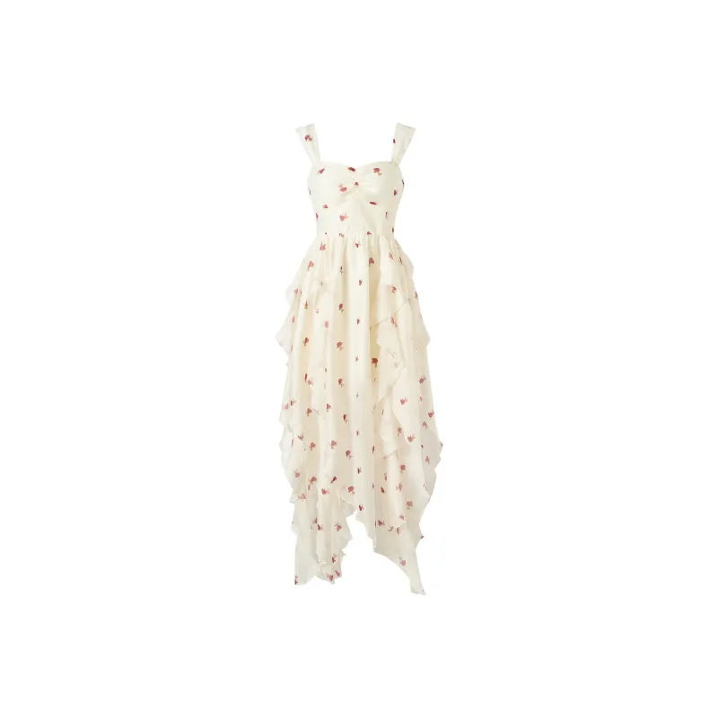 PLANE DRIFT Slip Dress Women's White-0