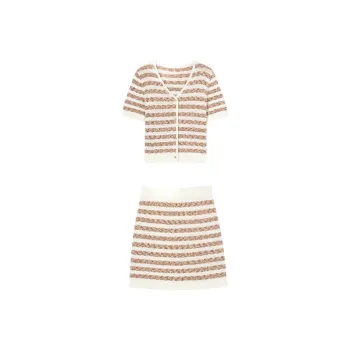 HDFULERN Skirt Set Women's Ecru