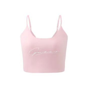 GUESS Sleeveless Sports Shirts Women's Pink