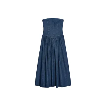 ZARA Trf Sleeveless Dress Women's Blue