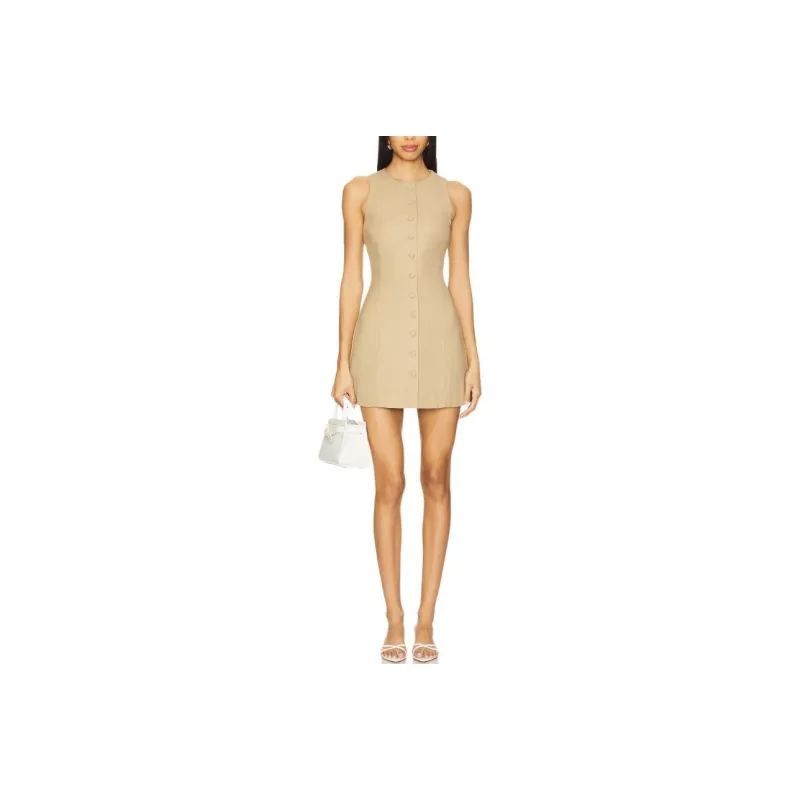 FAITHFULL THE BRAND Sleeveless Dress Women's Caramel-0