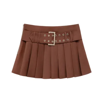 CHUU Casual Short Skirts Women's Brown