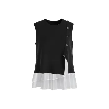 KUOSE Casual Suit Women's Black Camisole