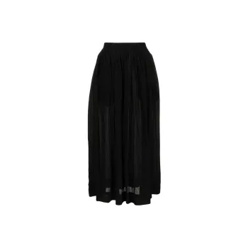 UMA WANG SS24 Casual Long Skirts Women's Black