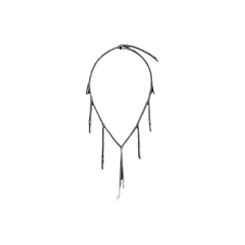 OLIO E ACETO 925 Sterling Silver Necklaces Unisex Silver-1