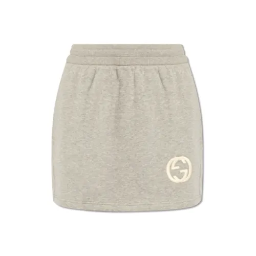 GUCCI SS24 Casual Short Skirts Women's Gray