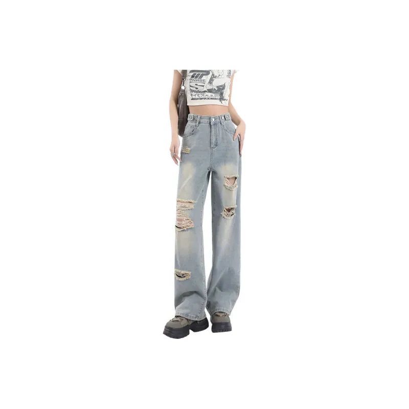 YINLEI Jeans Women's Blue-0