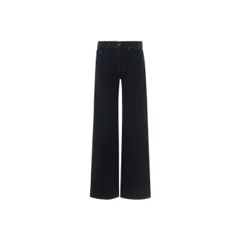 Anine Bing Logo patch Wide leg Jeans