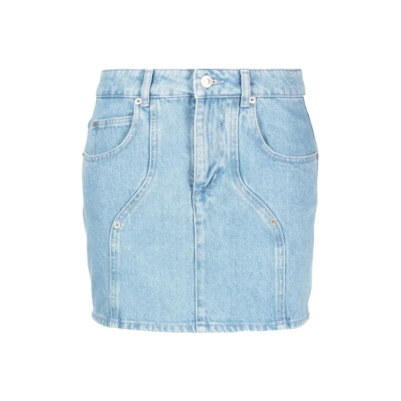 ISABEL MARANT ETOILE Vesna Denim Mini Skirt-0