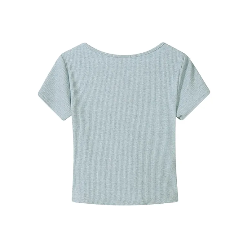 GUOZHEN Set in Sleeve T Shirt Women's-8