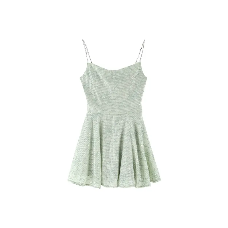 ACAINES Slip Dresses Women's Green Grape-0