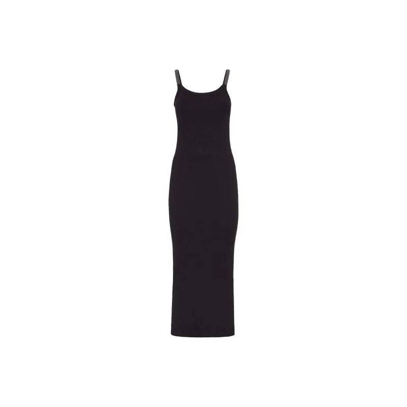 Brunello Cucinelli Embellished Sleeveless Midi Dress-0