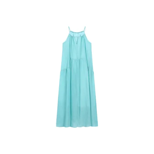 ARIADNAW STUDIO Slip Dresses Women's Cyan