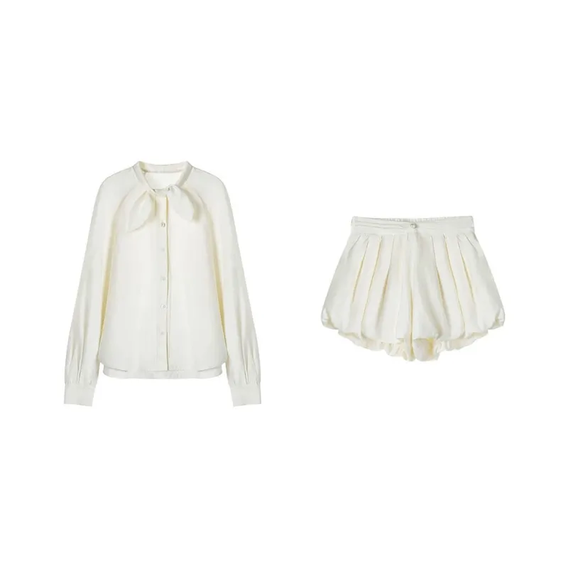 Udon House Casual Suit Women's Apricot-0