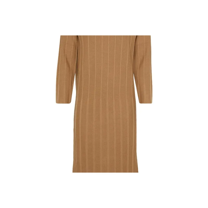 MaxMara Long Sleeved Dress Women's Brown-4
