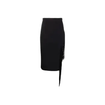 PINKO Fringe-trim Pencil Skirt