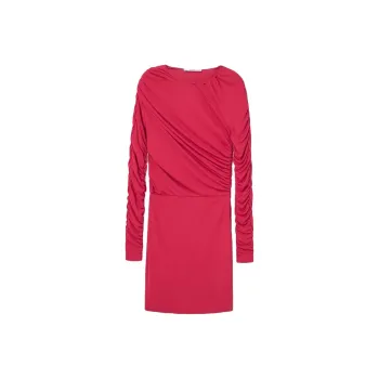 MANGO Long Sleeved Dresses Women's Bright Pink