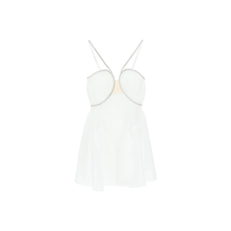 Self portrait Crystal embellished Cut out Minidress-0
