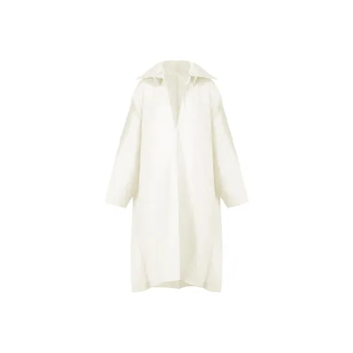 ISSEY MIYAKE Long Sleeved Dress Women's White