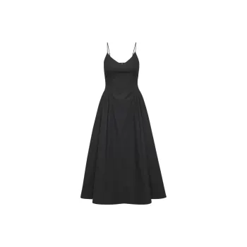 ARITZIA Babaton Technique Poplin Dress Slip Dresses Women's BLACK/Black