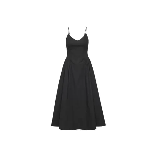ARITZIA Babaton Technique Poplin Dress Slip Dresses Women's BLACK/Black