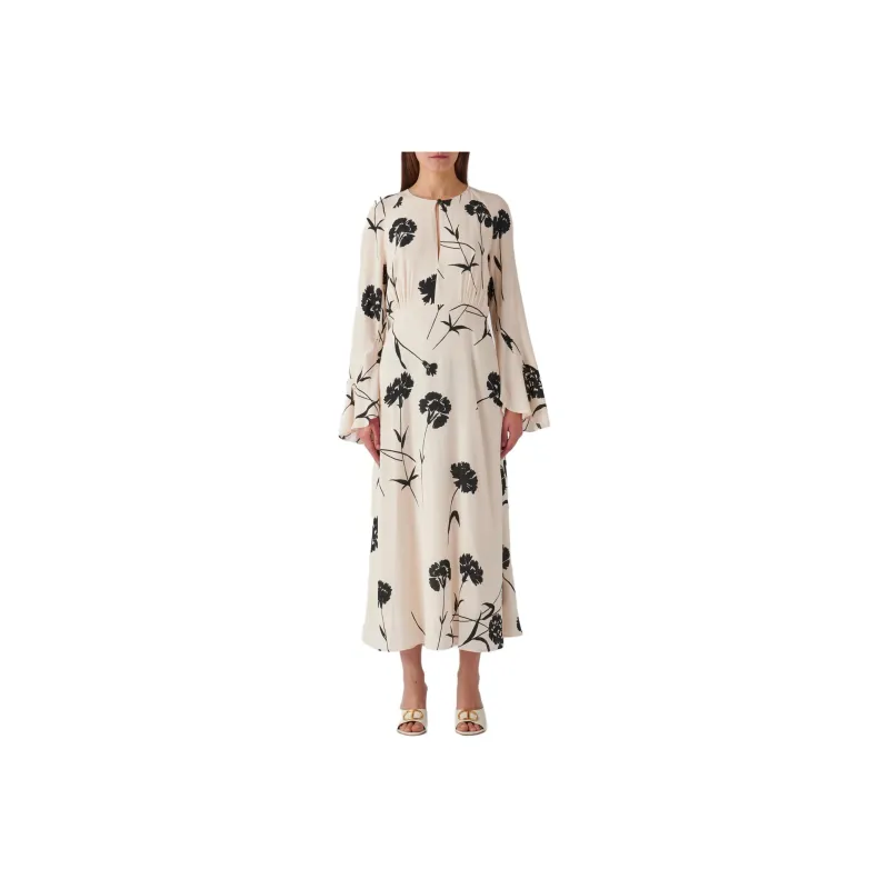 Twinset Floral-print Crepe Maxi Dress-0