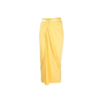 Jacquemus Casual Long Skirts Women's Yellow