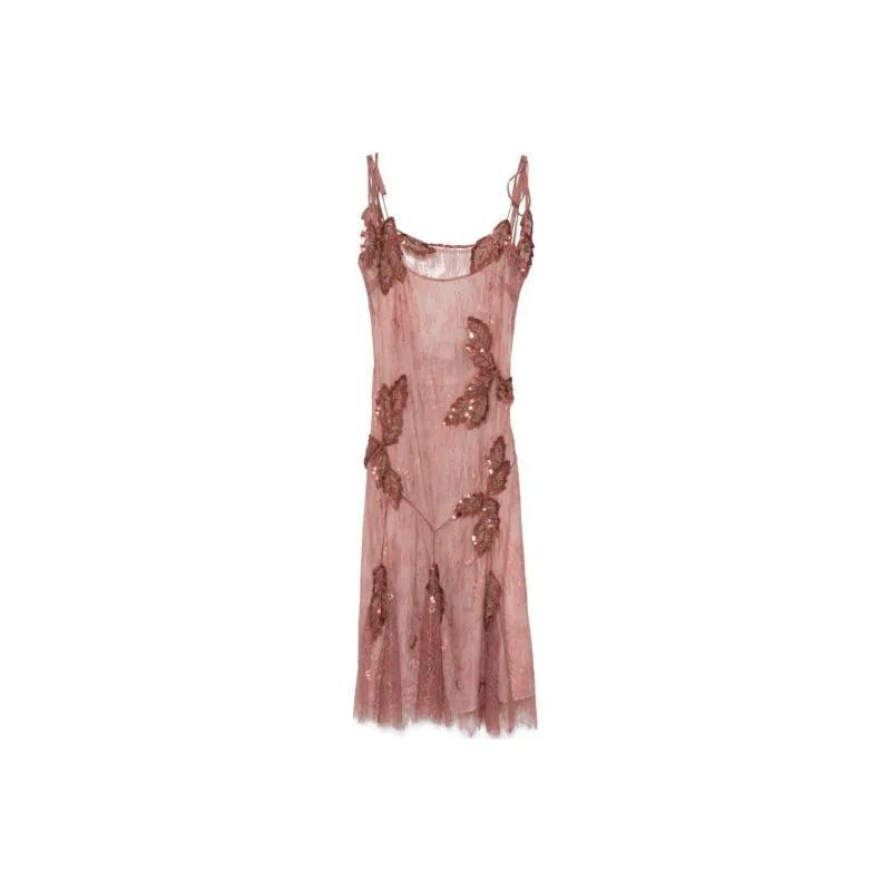 Blumarine SS24 Slip Dresses Women's Canyon Rose Pink-0