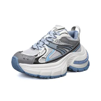 Dao Tu Sen Chunky Sneakers Women's Low Top Gray Blue Sky Blue