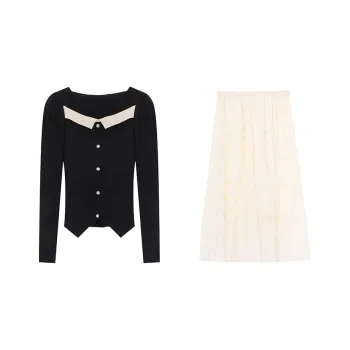 TWOPLUMGIRLS Two Piece Skirt Sets Women's
