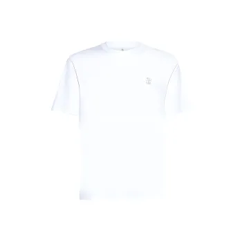 Brunello Cucinelli Logo Printed Crewneck T Shirt