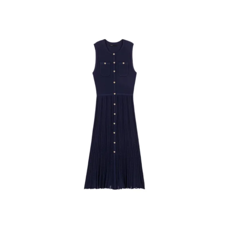 Maje Knitted Midi Dress-0