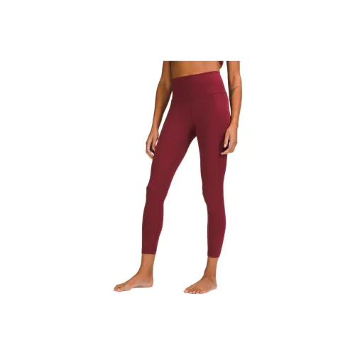 Lululemon Wunder Under Sports Pants Women's Warm Wine Color