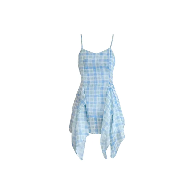 Udon House Slip Dress Women's Blue-0
