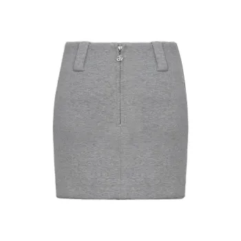 ANN ANDELMAN Casual Short Skirts Women's Gray