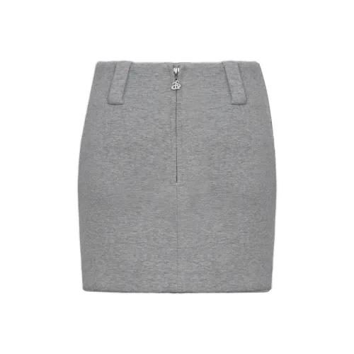 ANN ANDELMAN Casual Short Skirts Women's Gray