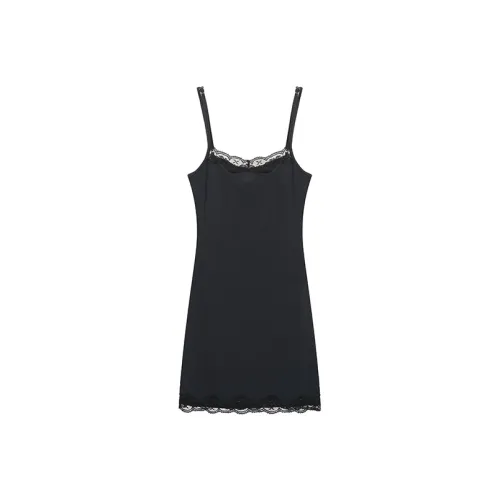 AHDO Slip Dresses Women's Black