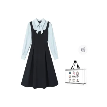 BDGU Long Sleeved Dress Women's Navy Blue