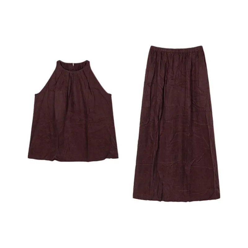FORNI Two Piece Skirt Sets Women's Clothing Sets Top+Skirt-0