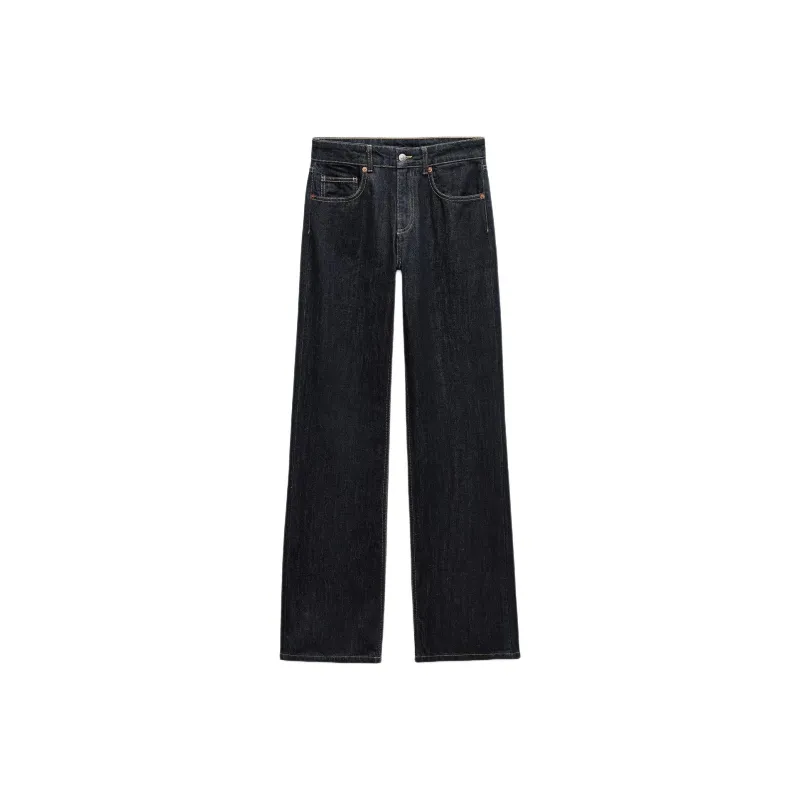 ZARA Trf Jeans Women's Dark Blue-0