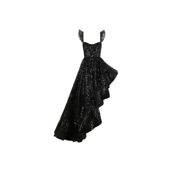 Selkie Slip Dresses Women's Black Base Black Bead