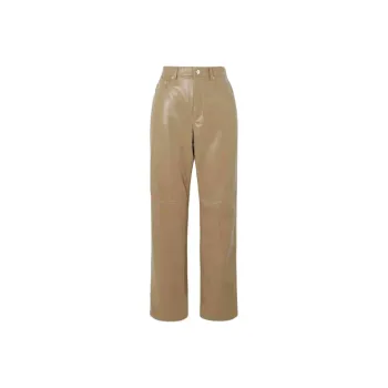 NANUSHKA Leather Pants Women's Green