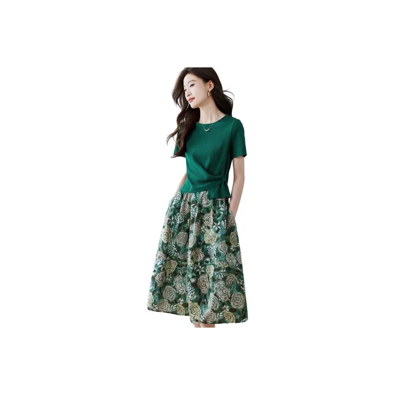 Still quiet Two Piece Skirt Sets Women's-0